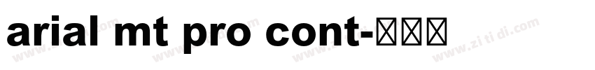 arial mt pro cont字体转换